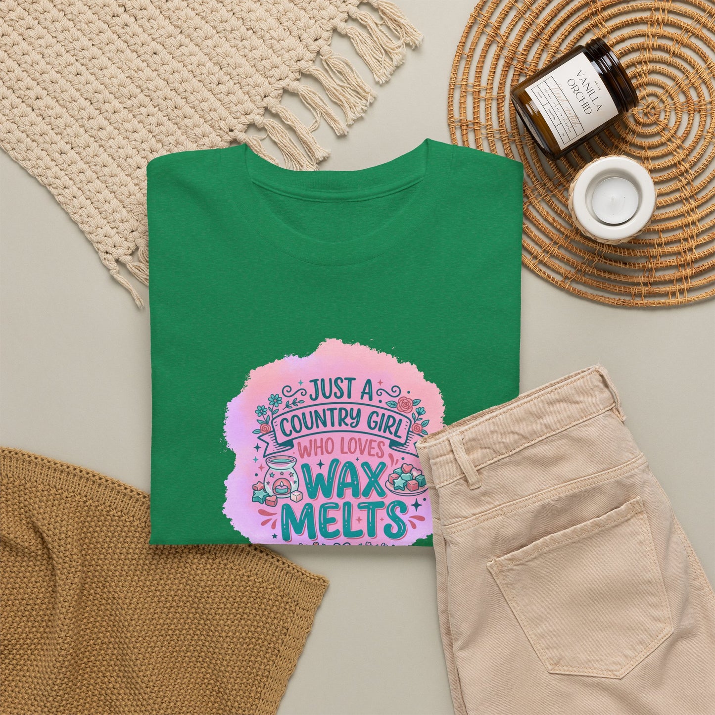 Just a Country Girl Who Loves Wax Melts Graphic T-Shirt