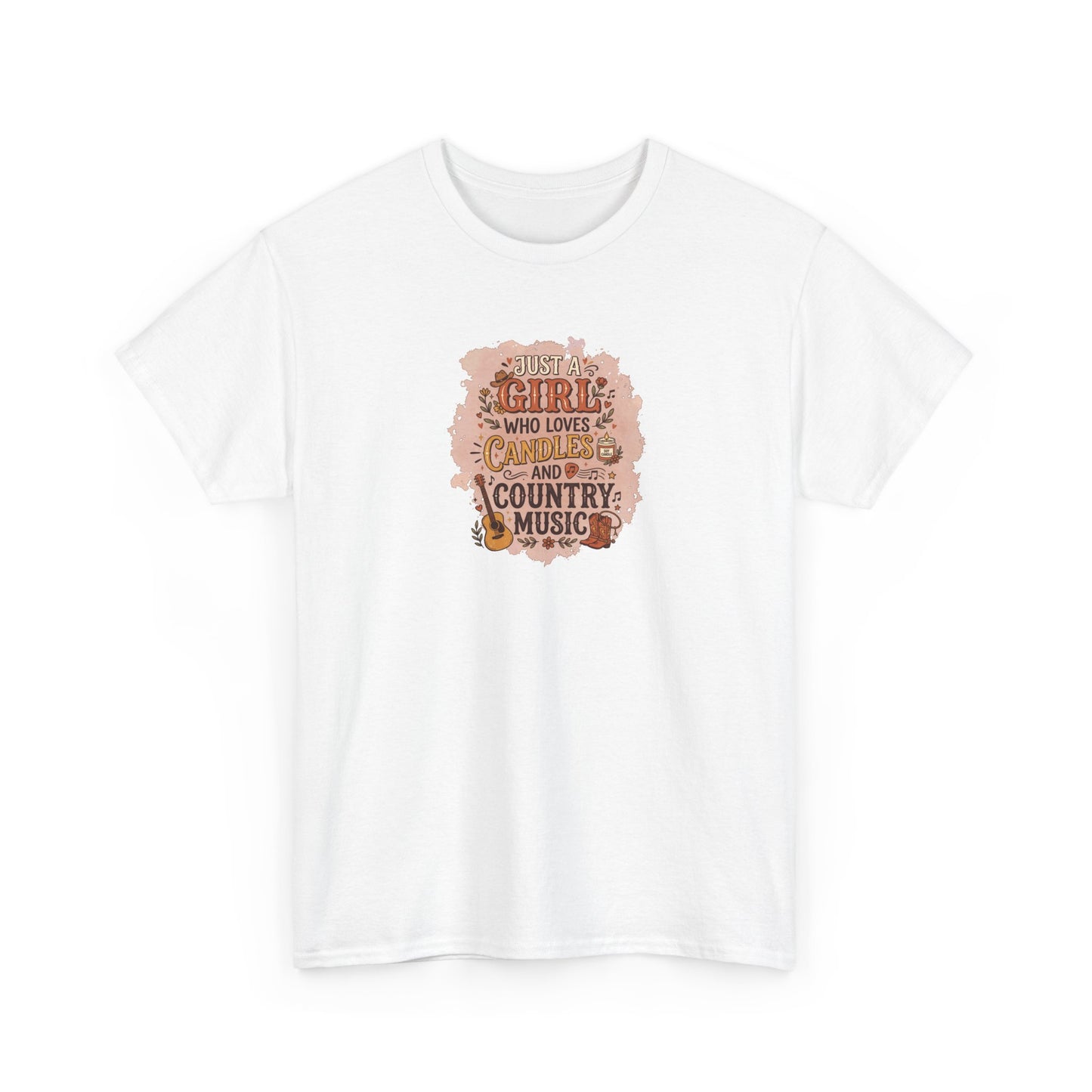 Just a Girl Who Loves Candles and Country Music Graphic Tee