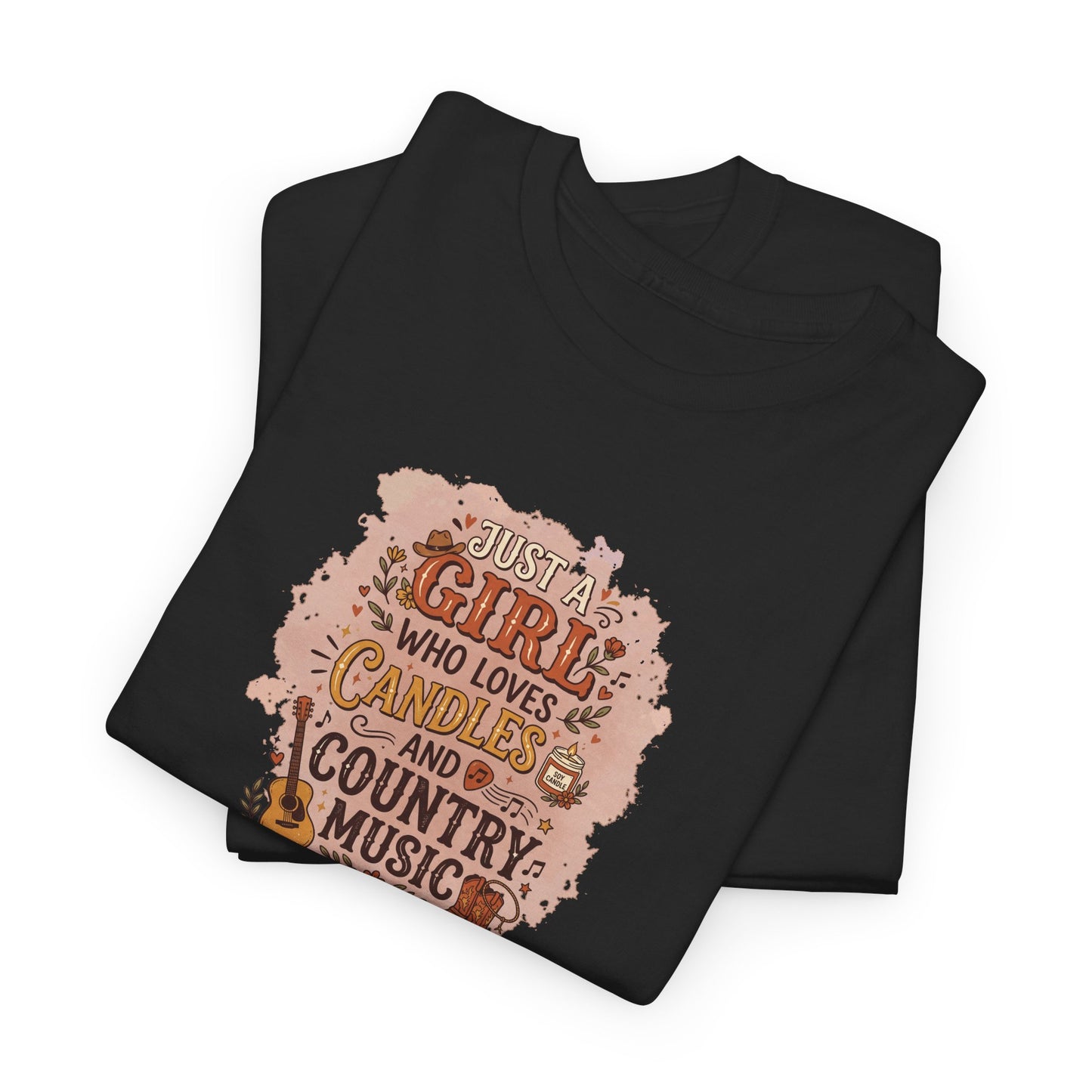 Just a Girl Who Loves Candles and Country Music Graphic Tee