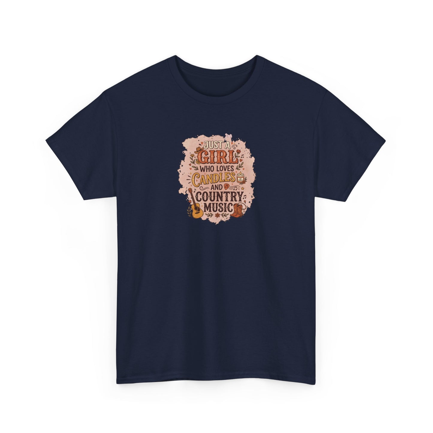 Just a Girl Who Loves Candles and Country Music Graphic Tee