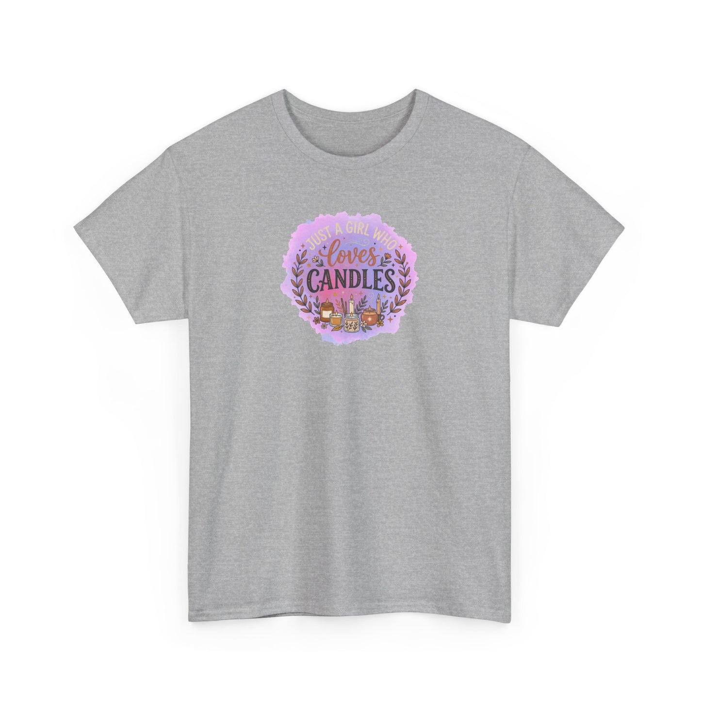 T-Shirt – I Love Candles Floral Candle Lover Design