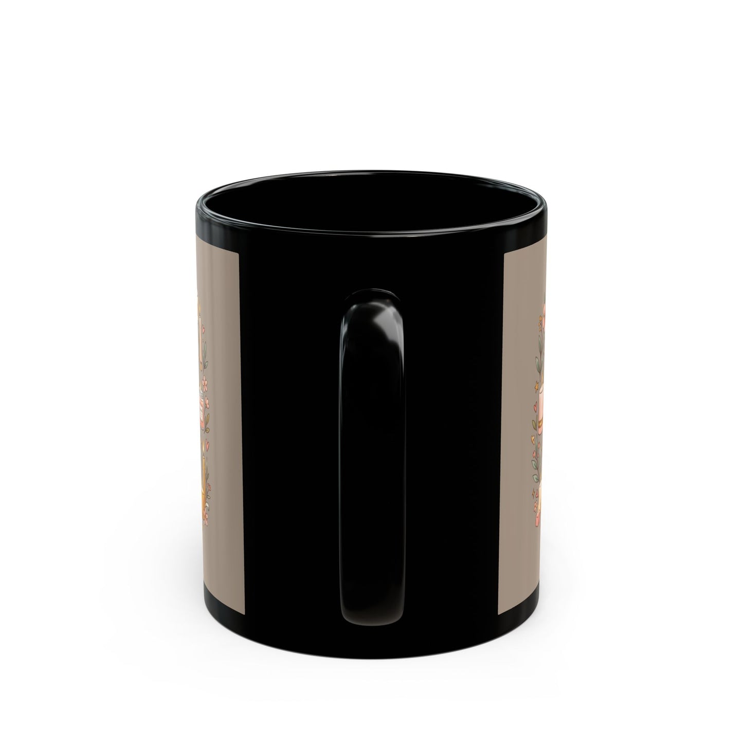 A Girl Who Loves Candles Black Mug