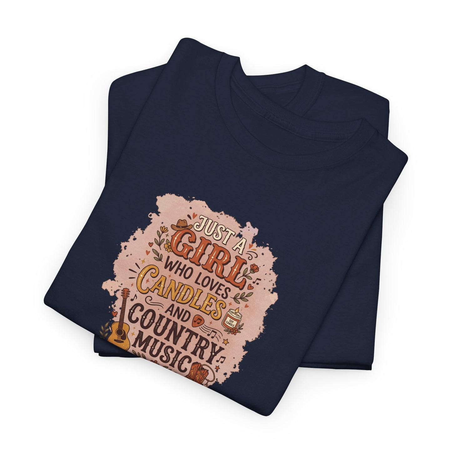 Just a Girl Who Loves Candles and Country Music Graphic Tee