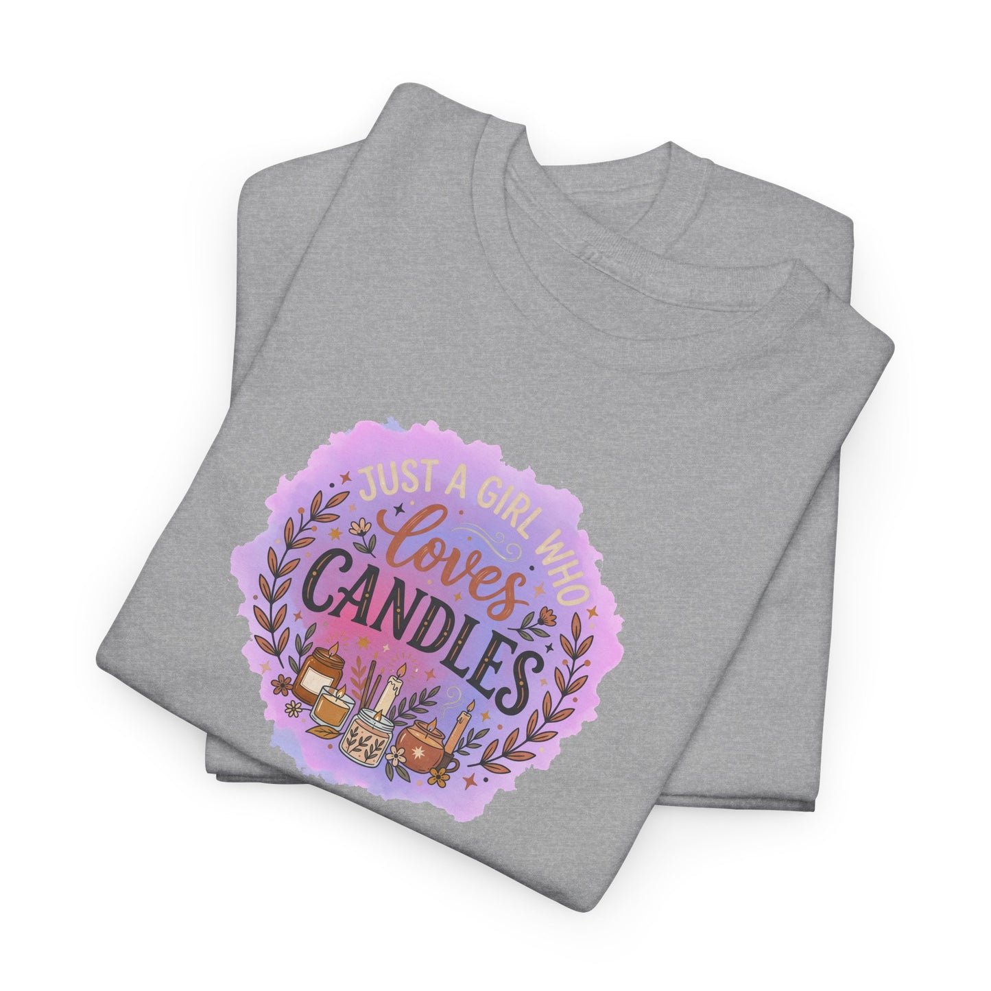 T-Shirt – I Love Candles Floral Candle Lover Design