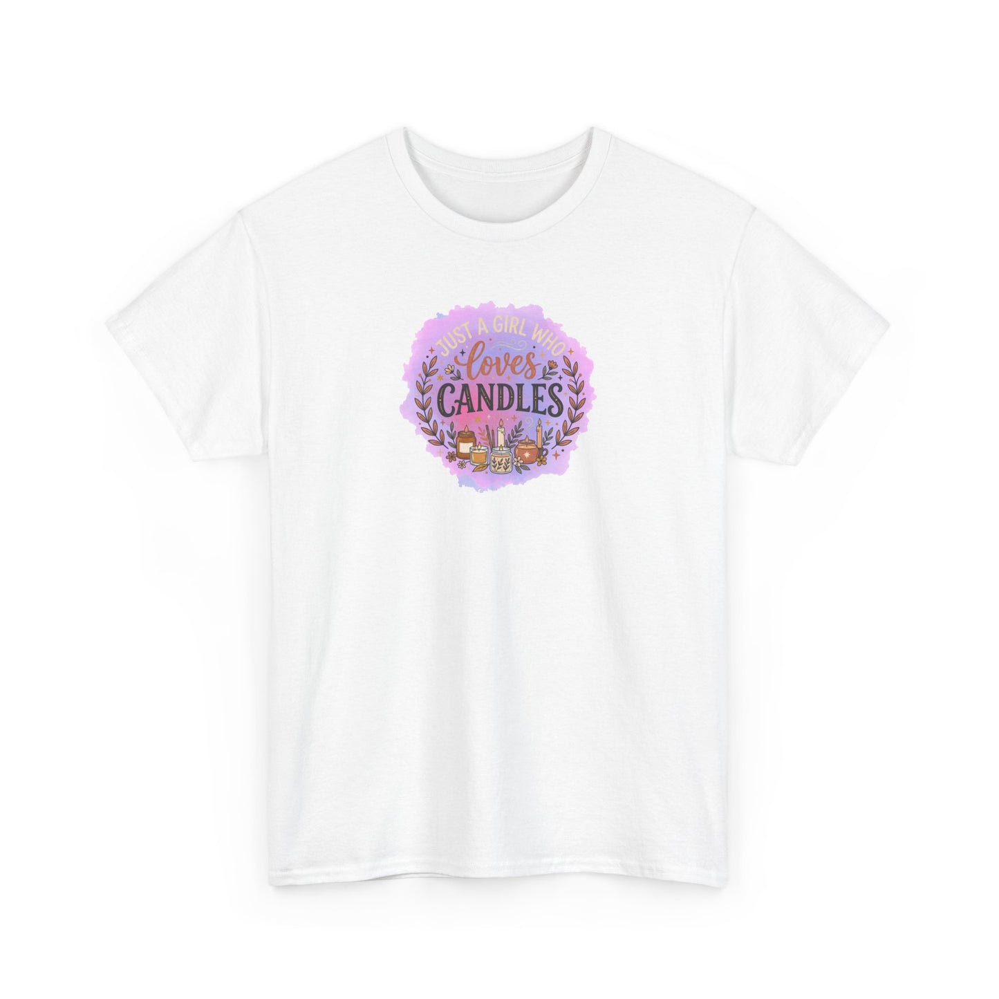 T-Shirt – I Love Candles Floral Candle Lover Design
