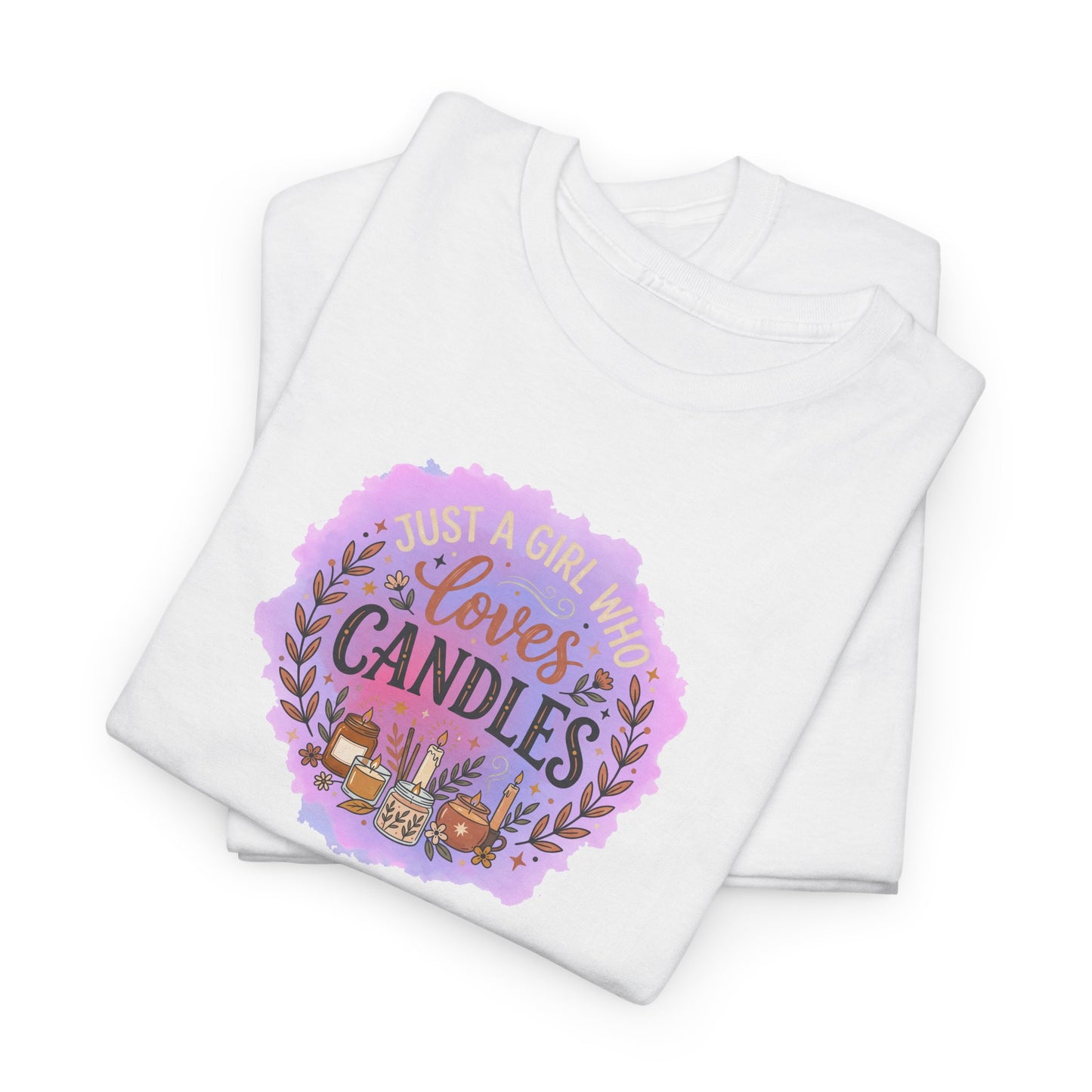 T-Shirt – I Love Candles Floral Candle Lover Design