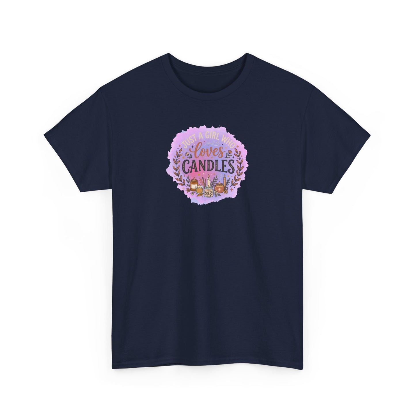 T-Shirt – I Love Candles Floral Candle Lover Design