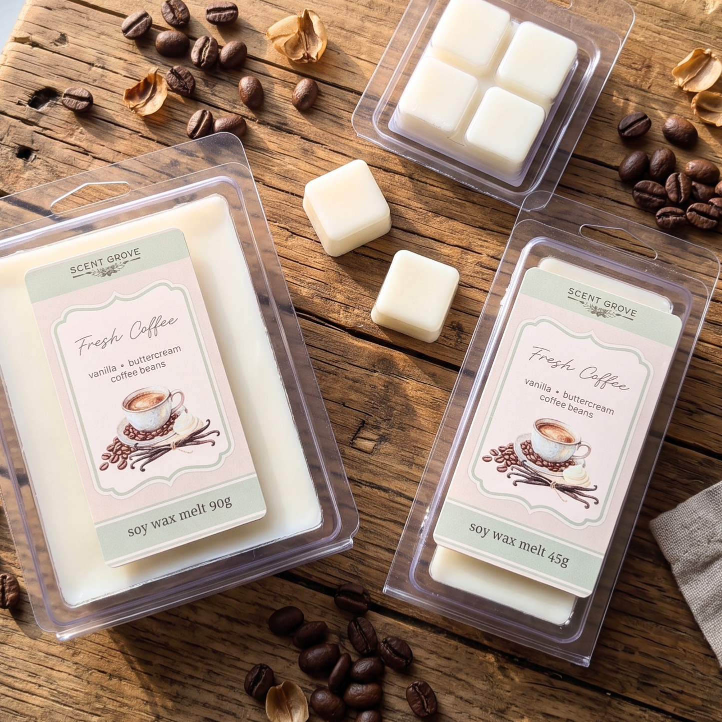 Fresh Coffee scented soy wax melt