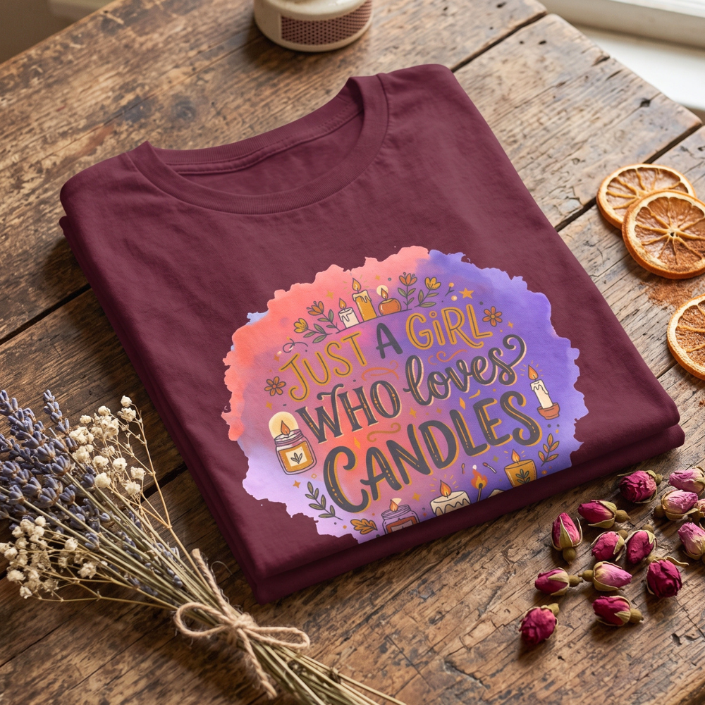 Just a Girl Who Loves Candles Graphic T-Shirt