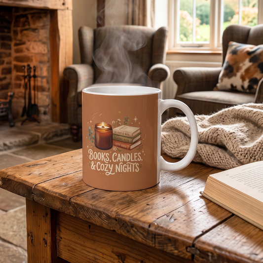 Books, Candles & Cozy Nights Coffee Mug