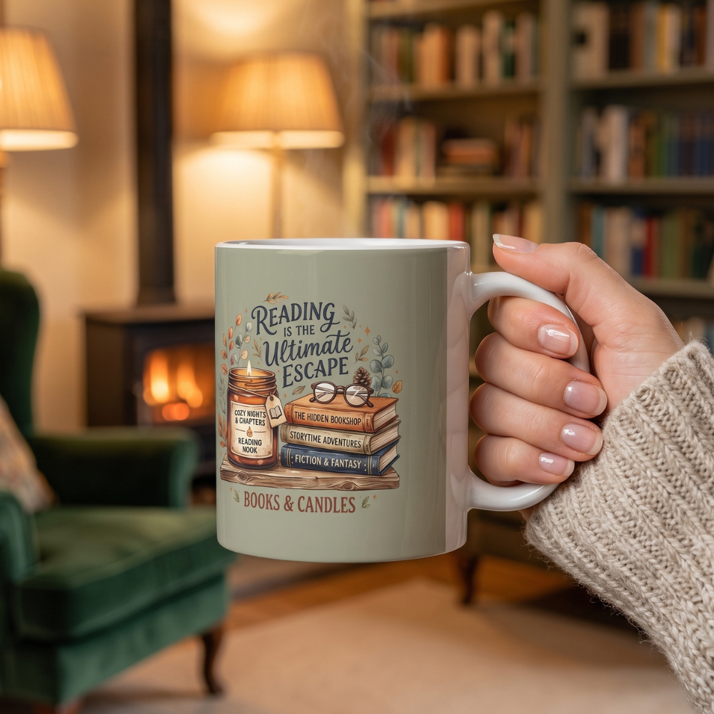 Reading Is the Ultimate Escape Ceramic Mug