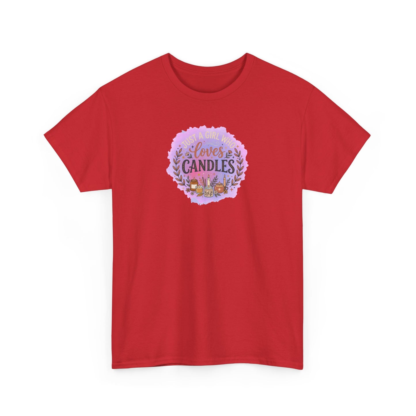 T-Shirt – I Love Candles Floral Candle Lover Design
