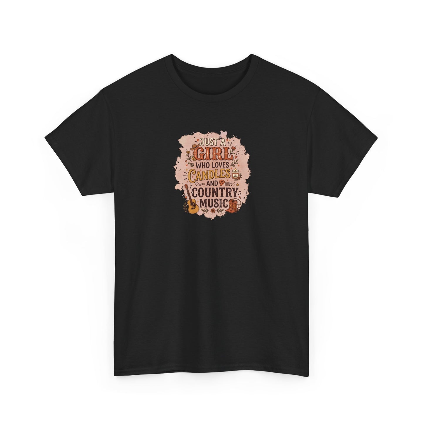 Just a Girl Who Loves Candles and Country Music Graphic Tee