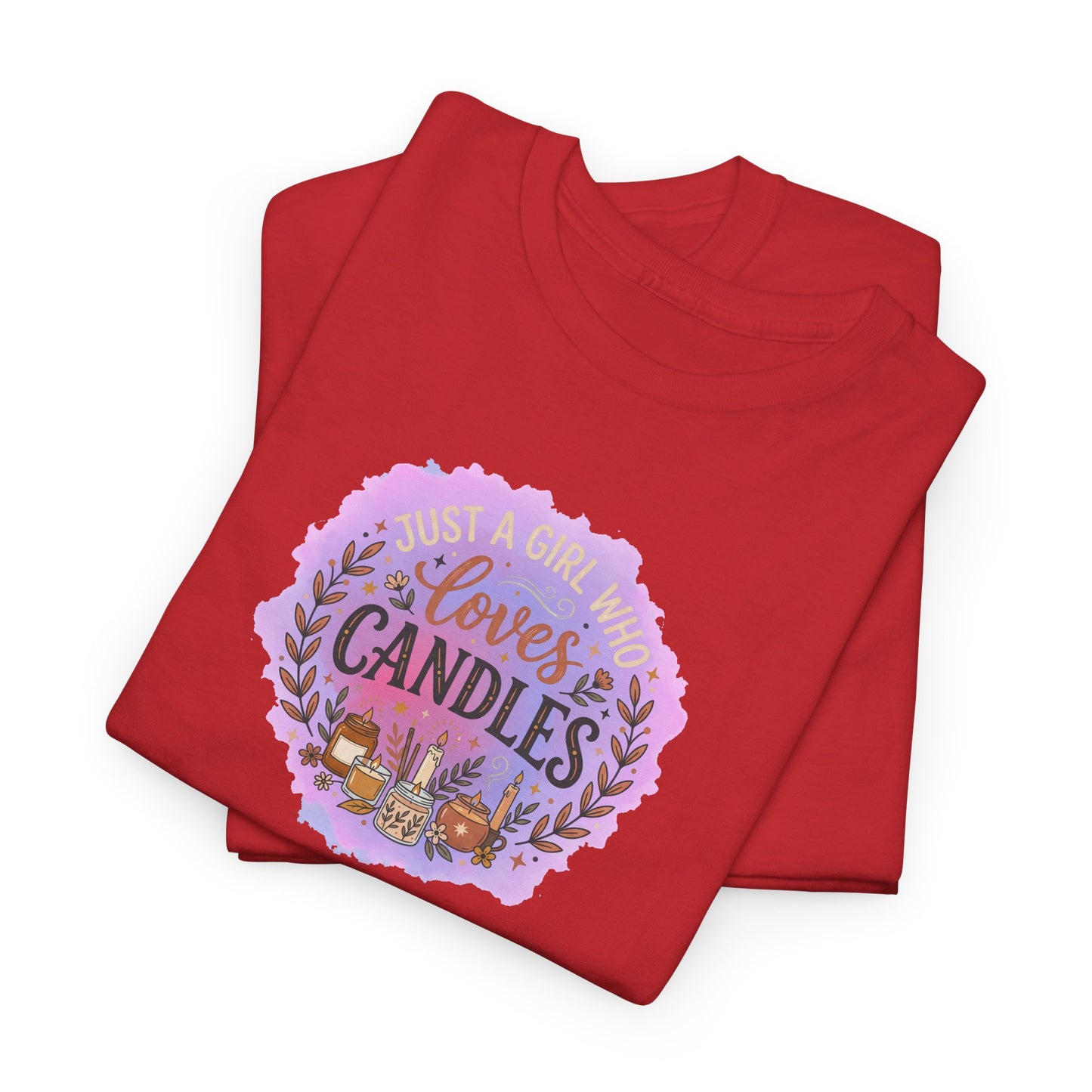 T-Shirt – I Love Candles Floral Candle Lover Design