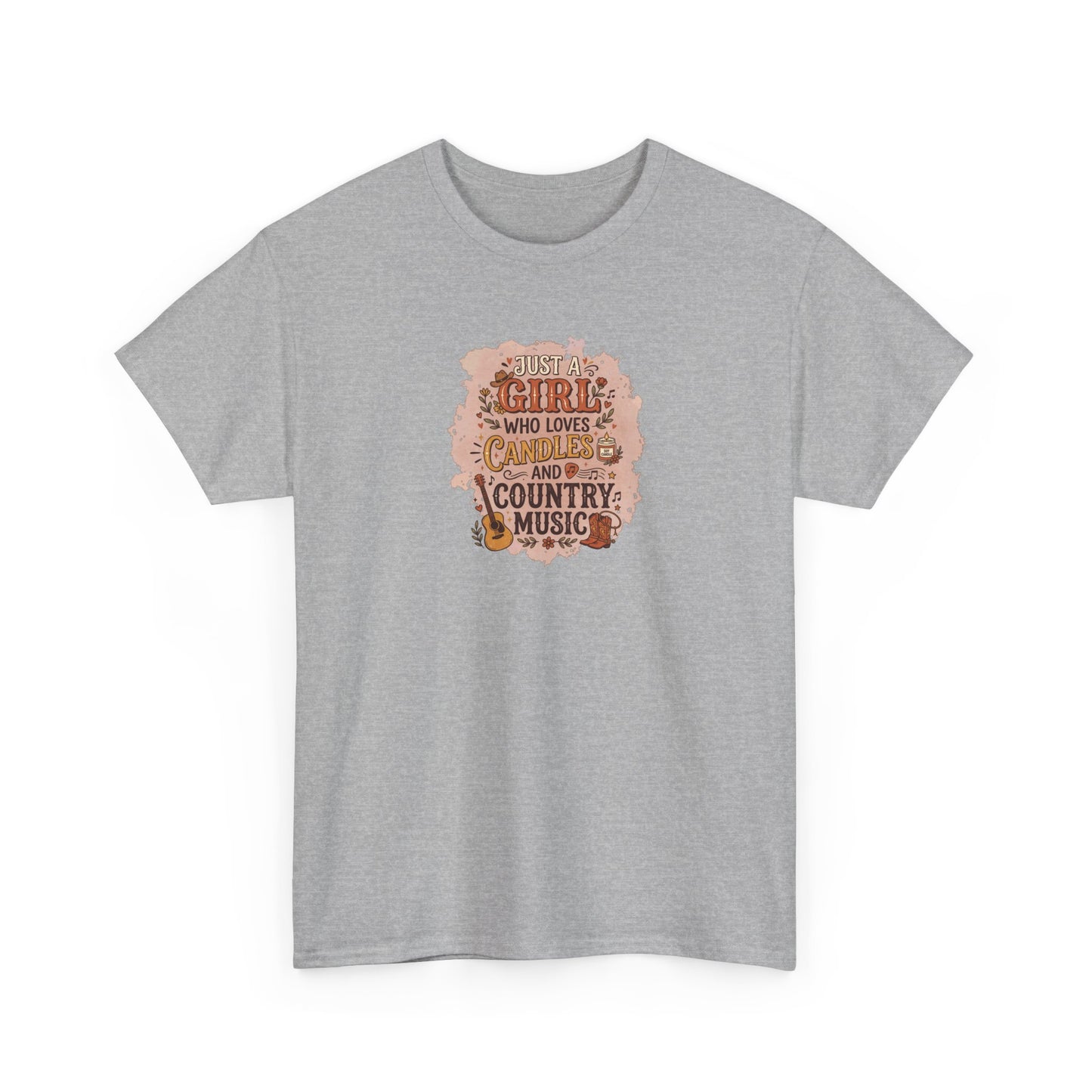 Just a Girl Who Loves Candles and Country Music Graphic Tee