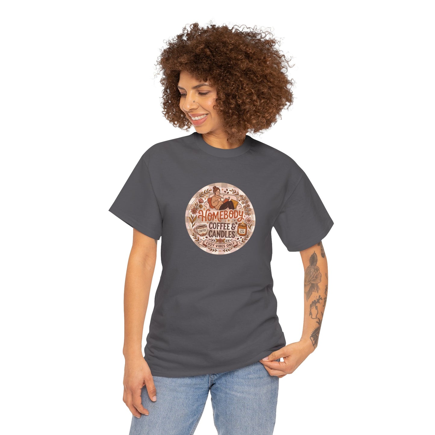 Homebody Coffee & Candles Graphic T-Shirt