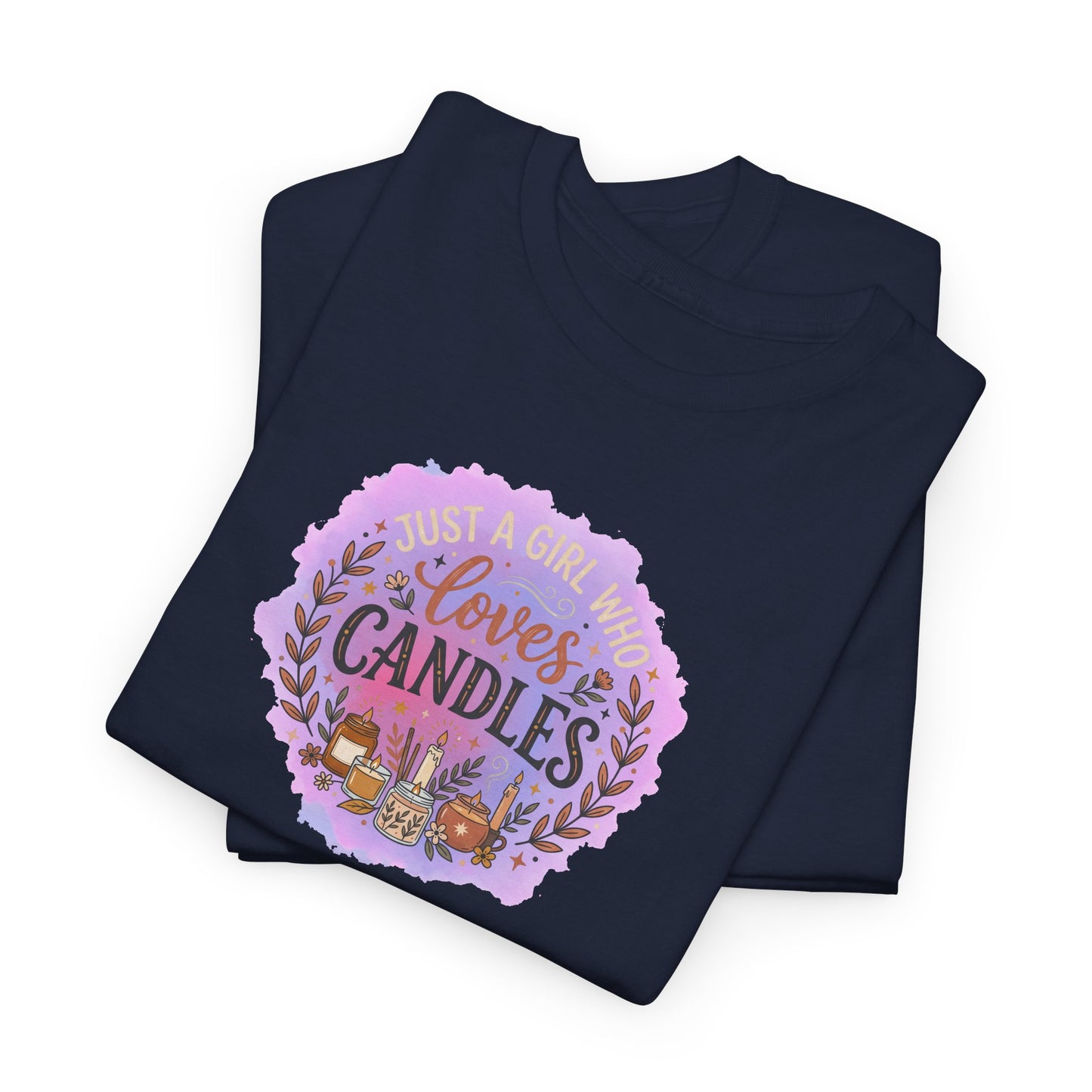 T-Shirt – I Love Candles Floral Candle Lover Design