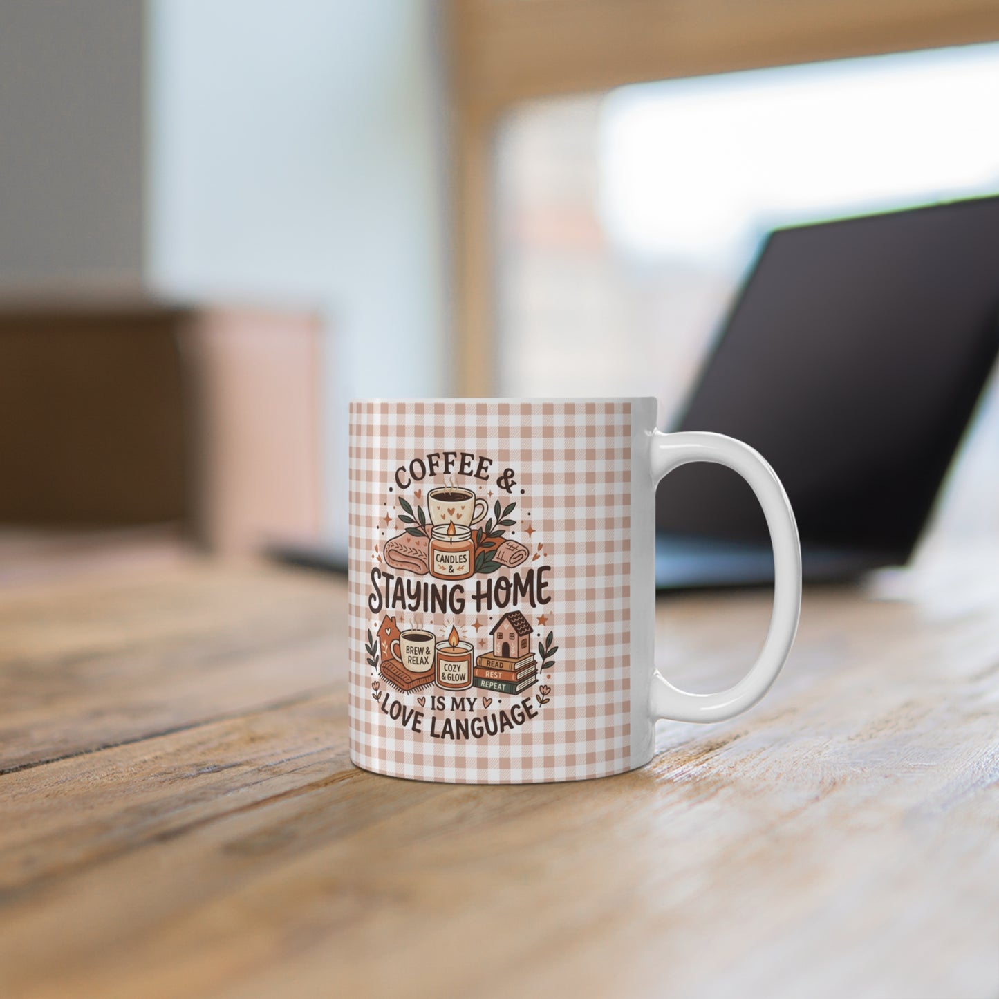 Staying Home Is My Love Language Coffee Mug