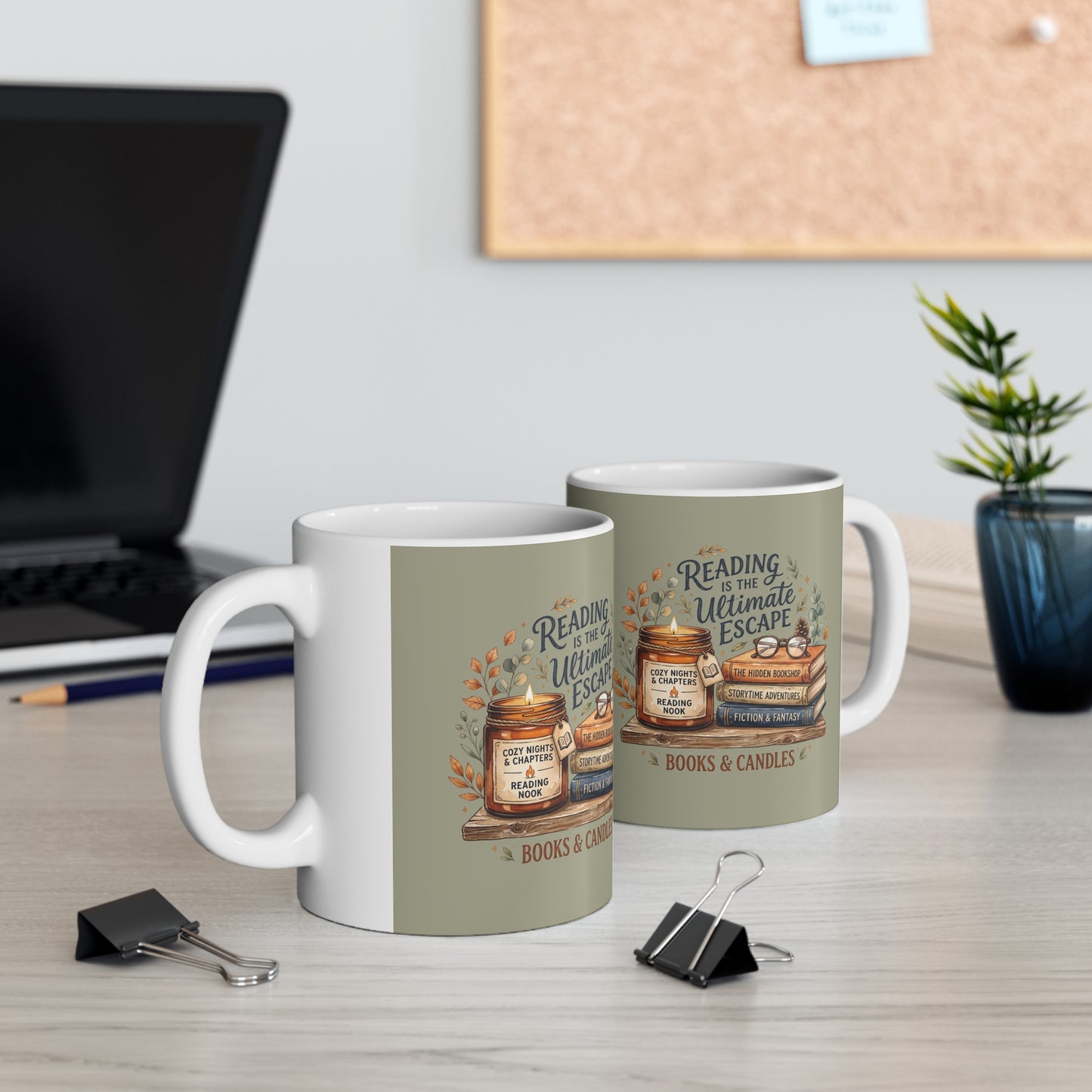 Reading Is the Ultimate Escape Ceramic Mug