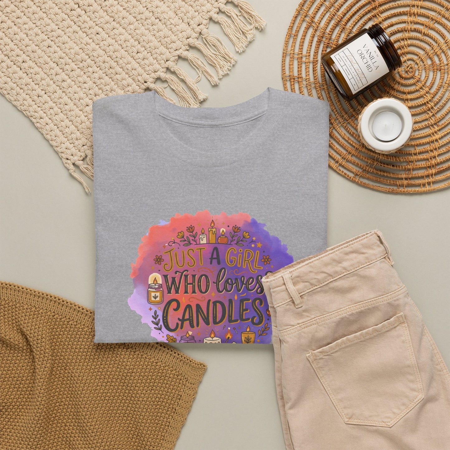 Just a Girl Who Loves Candles Graphic T-Shirt