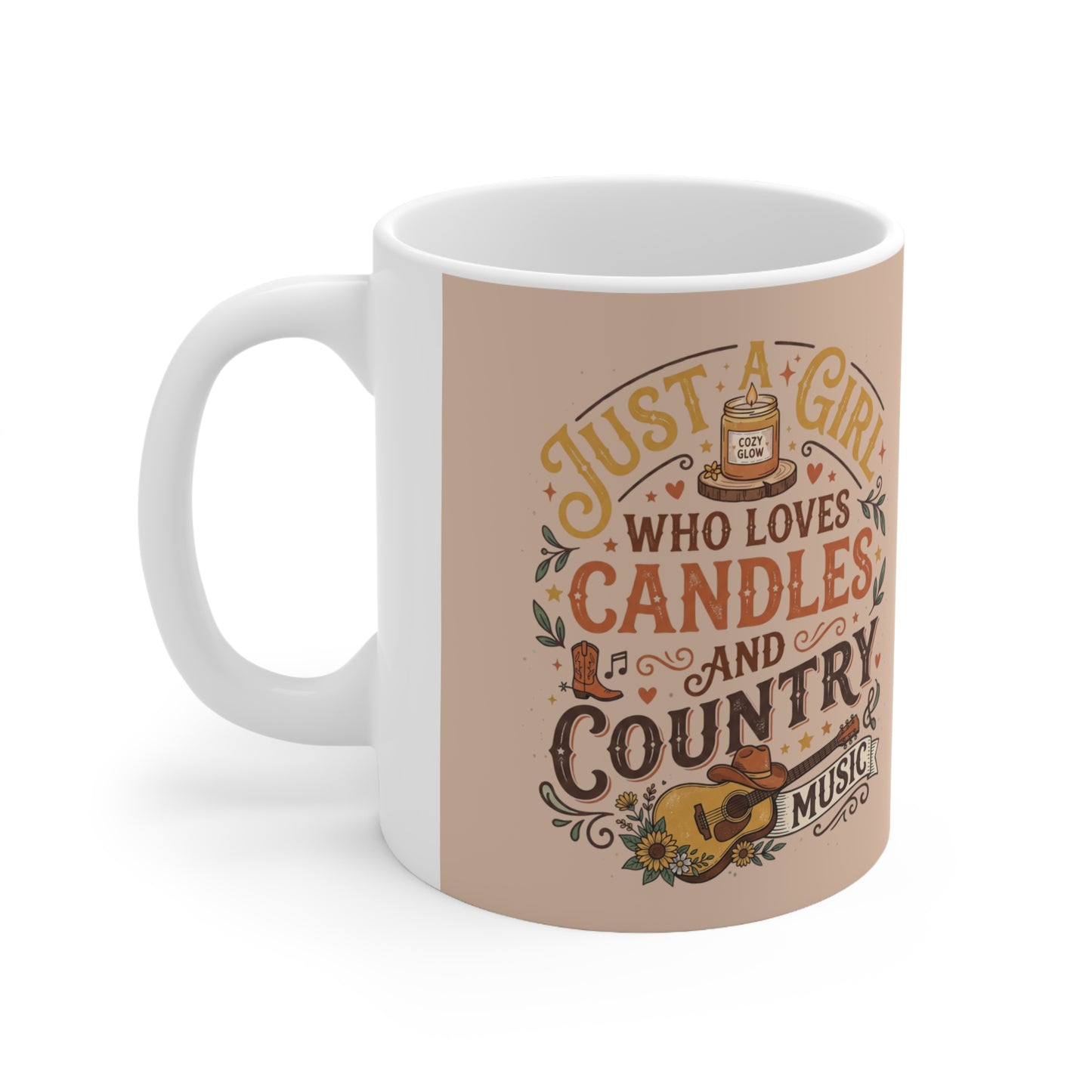 Just a Girl Who Loves Candles and Country Music Coffee Mug