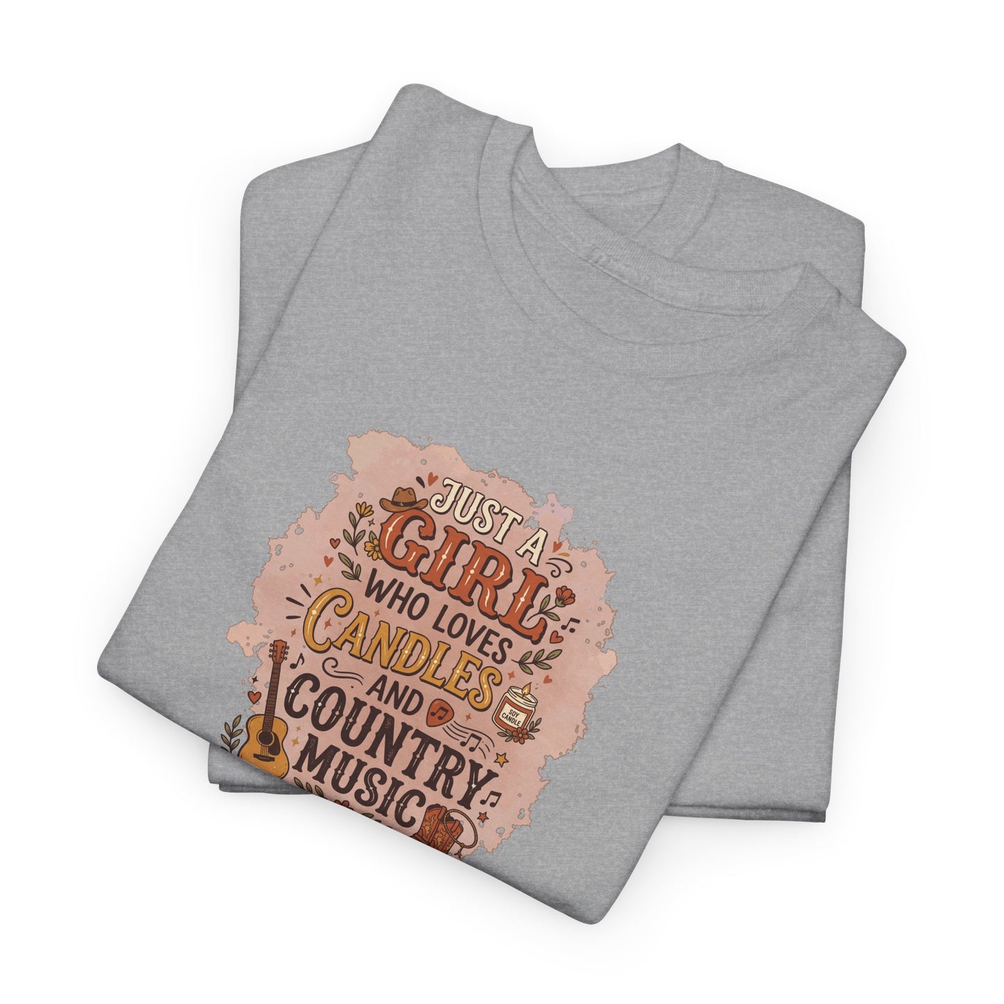 Just a Girl Who Loves Candles and Country Music Graphic Tee