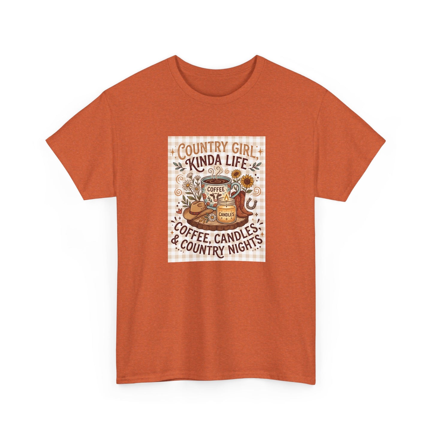 Country Girl Kind of Life Coffee Candles Country Nights T-Shirt