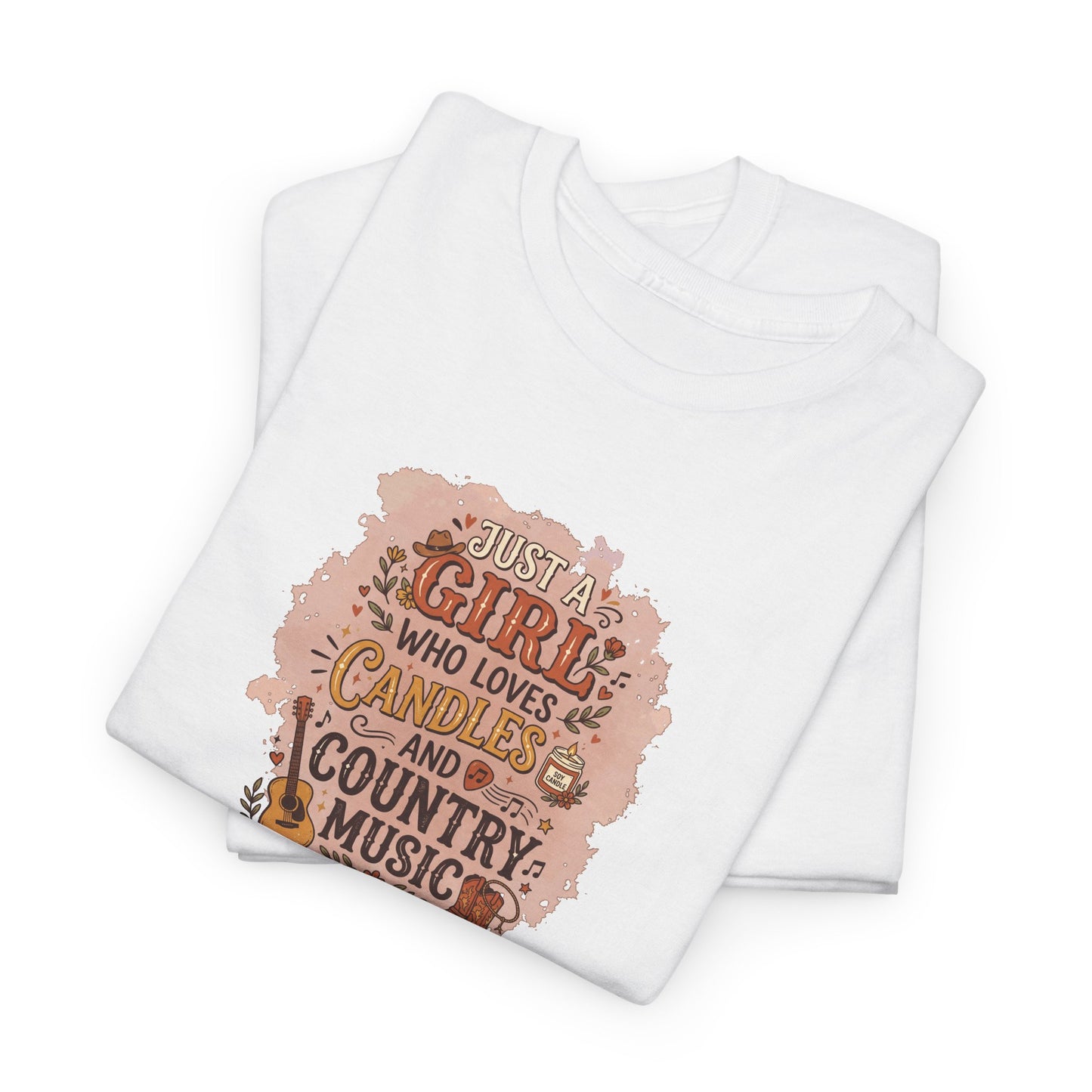 Just a Girl Who Loves Candles and Country Music Graphic Tee