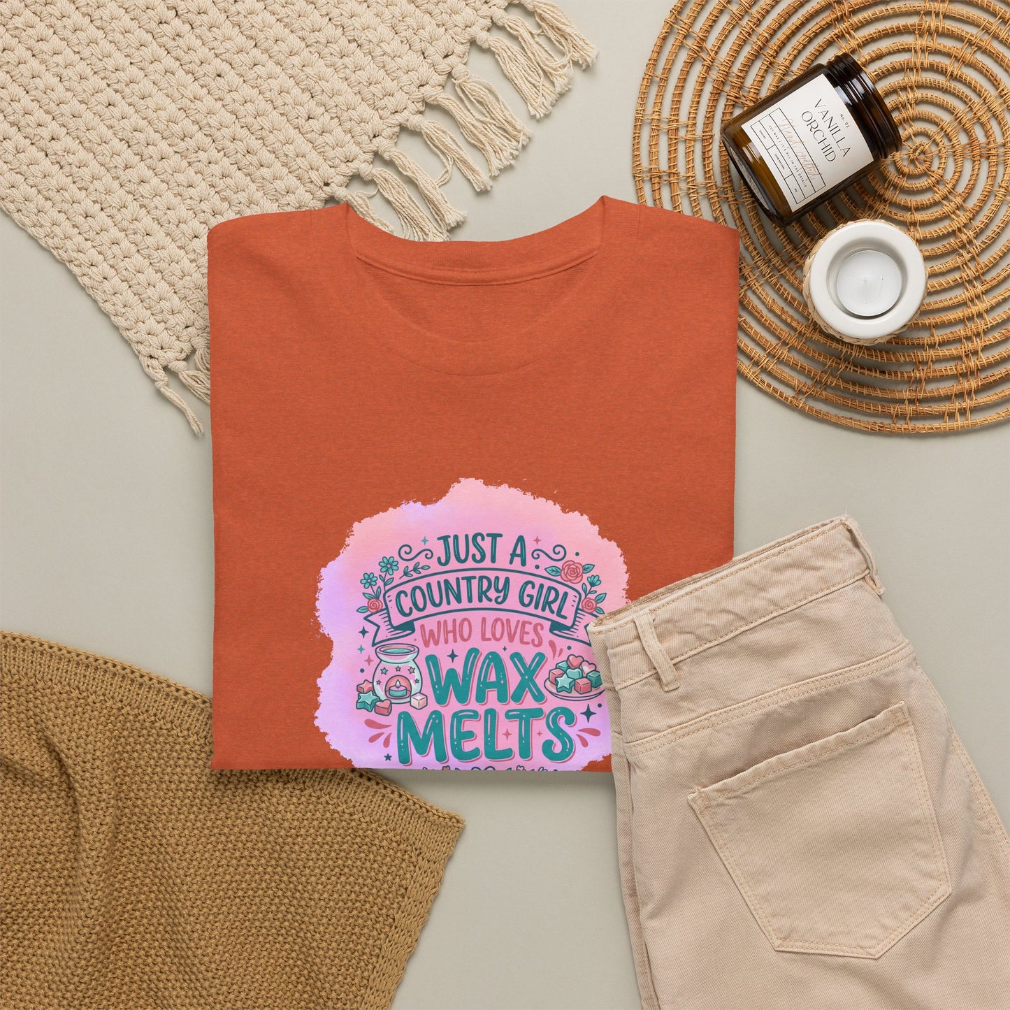 Just a Country Girl Who Loves Wax Melts Graphic T-Shirt