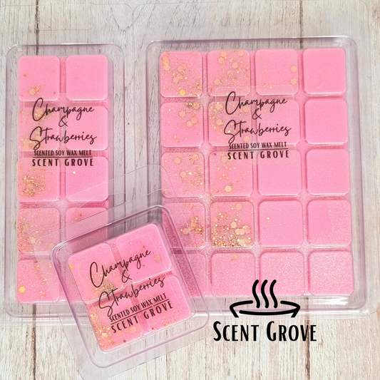 Champagne & Strawberries soy wax melt