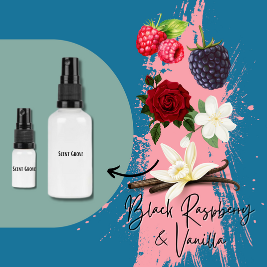 Black Raspberry & Vanilla scented fine perfume mist