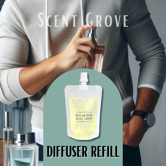 Boyfriends Hoodie Scented Diffuser Liquid Refill 100ml Clear Pouch