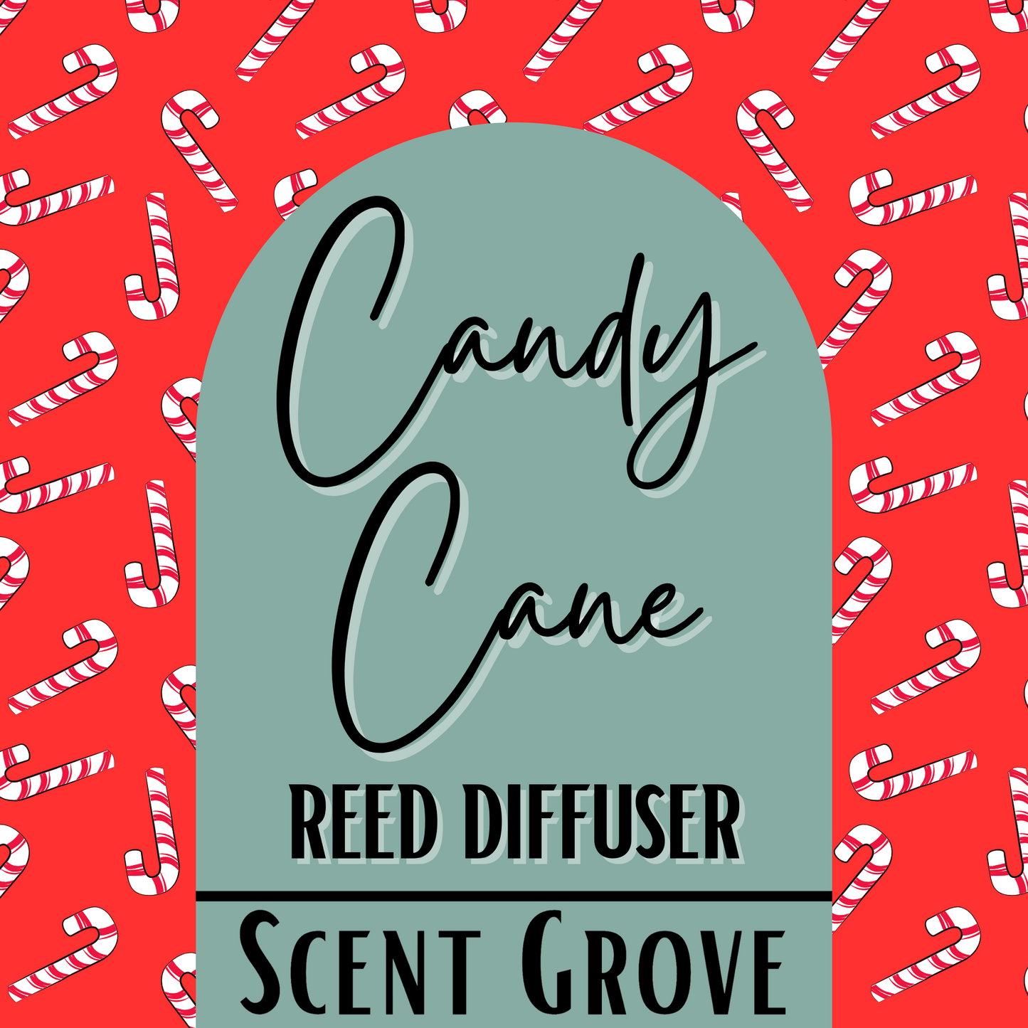 Candy Cane Scented Reed Diffuser 200ml