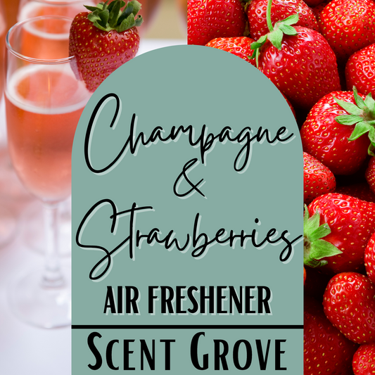 Champagne & Strawberries Scented Air Freshener Spray multi purpose for car, home, room