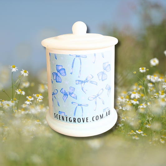 Country Western Wood Wick Soy Candle XL matte white jar