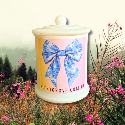 Country Western Wood Wick Soy Candle XL matte white jar