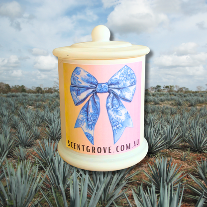 Country Western Wood Wick Soy Candle XL matte white jar