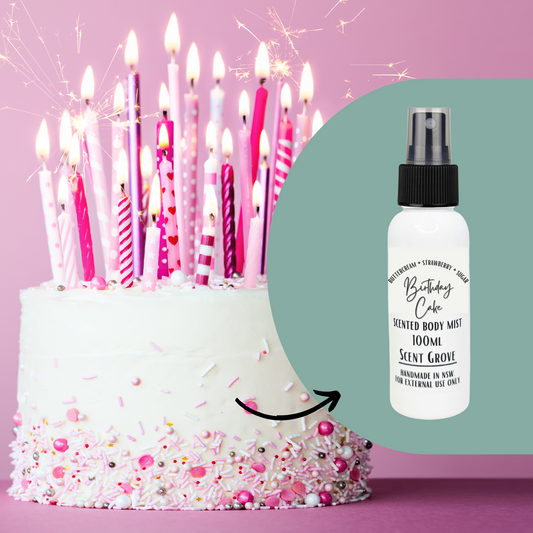 Birthday Cake scented body mist spray 100ml