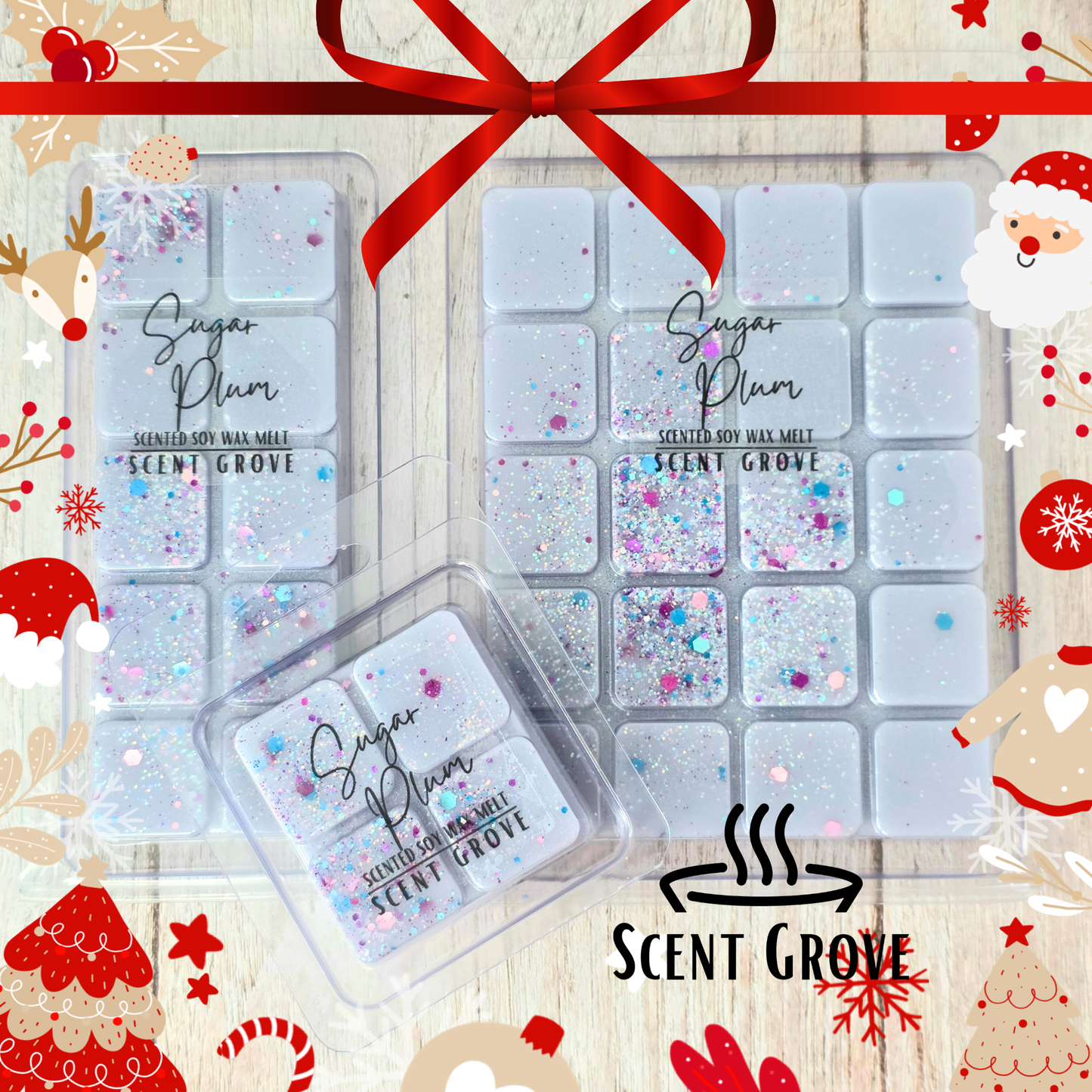 Sugar Plum scented soy wax melt