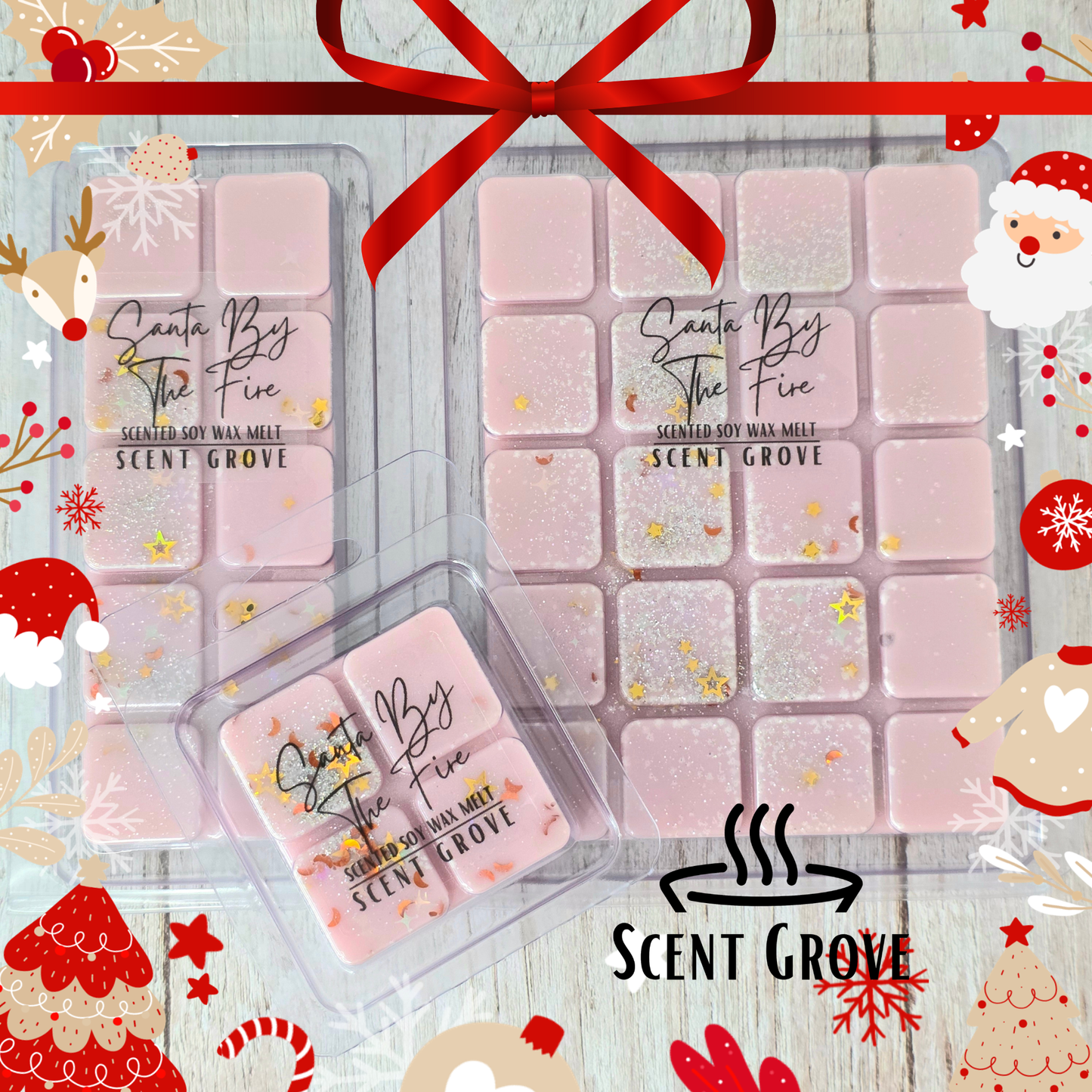 Santa By The Fire scented soy wax melt