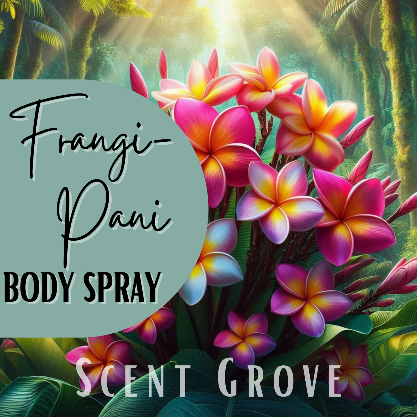 Frangipani scented body mist spray 100ml