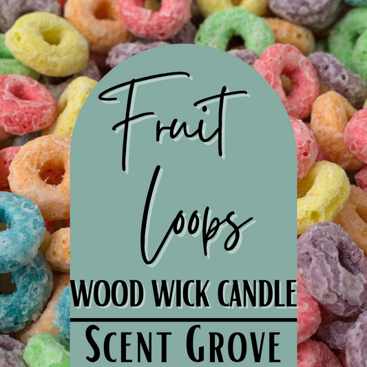 Fruit Loops scented Wood Wick Soy Candle