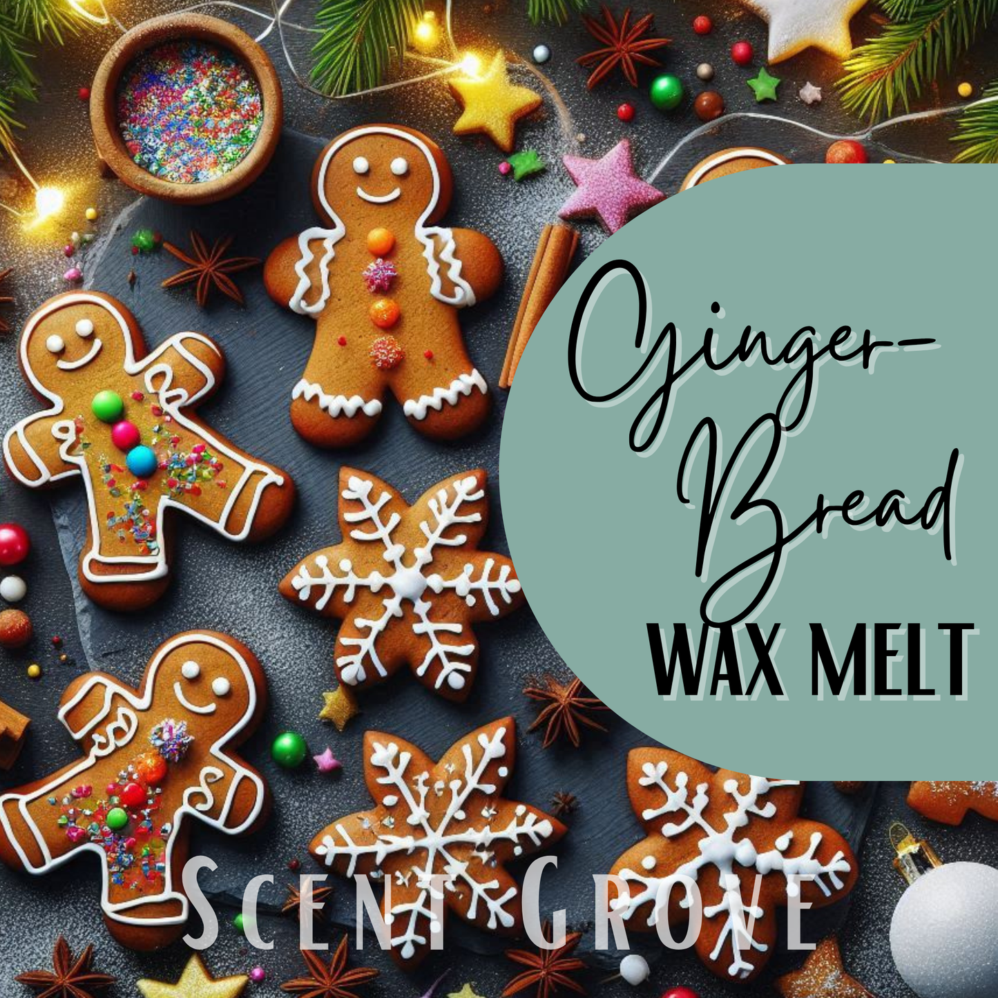 Gingerbread scented soy wax melt