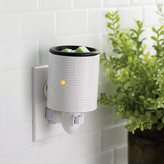 White Arch flip dish Pluggable Warmer