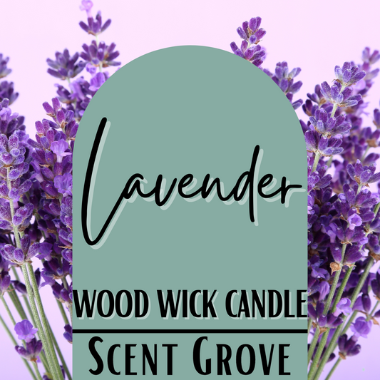Lavender scented Wood Wick Soy Candle