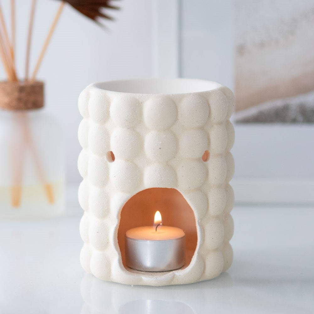 Cream Speckle Bubble Wax Burner