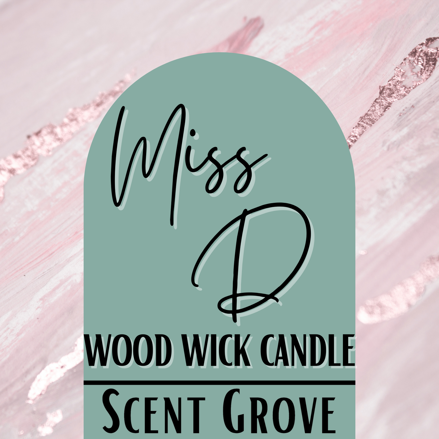 Miss scented Wood Wick Soy Candle