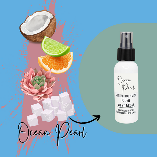 Ocean Pearl scented body mist spray 100ml