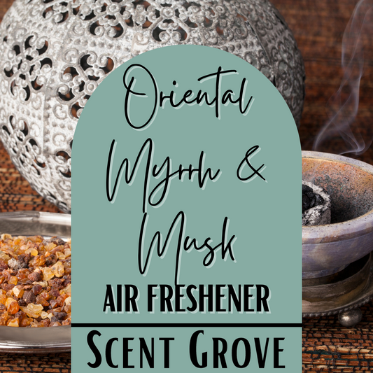 Oriental Myrrh & Musk Scented Air Freshener Spray multi purpose for car, home, room