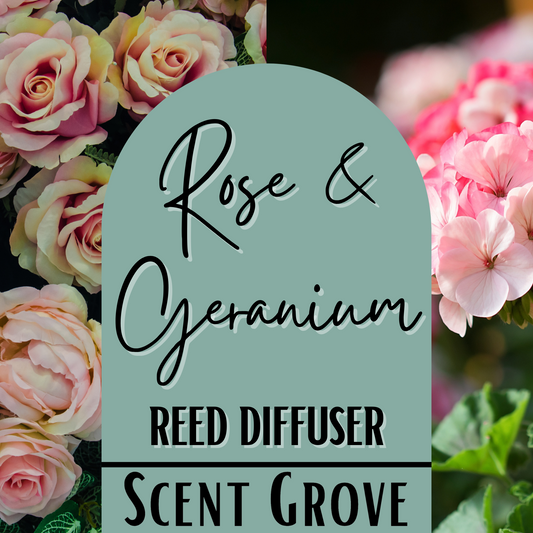 Rose & Geranium Scented Reed Diffuser 200ml